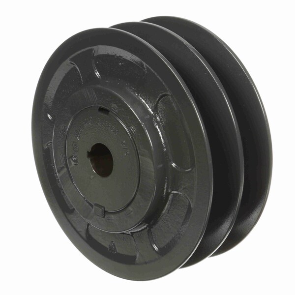 2 Groove Cast Iron Finish Bore Fhp Variable Pitch Sheave, 2VP68X7/8